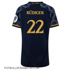 Real Madrid Antonio Rudiger #22 Replika Bortatröja Damer 2023-24 Kortärmad